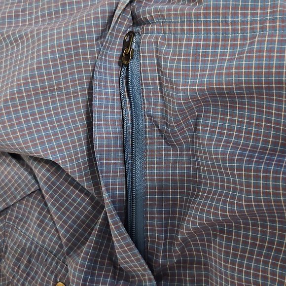 Exofficio Men's Navy Plaid Button Down Shirt XXL - Picture 7 of 7